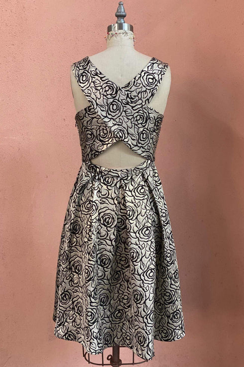 Juno Metallic Rose Dress